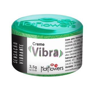 Creme Funcional Vibra 3,5g Hot Flowers produtos sex shop