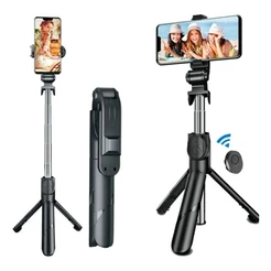Bastão Pau de Selfie Bluetooth Retrátil suporte tripé para celular Mini 360º Pau De Selfie STAND