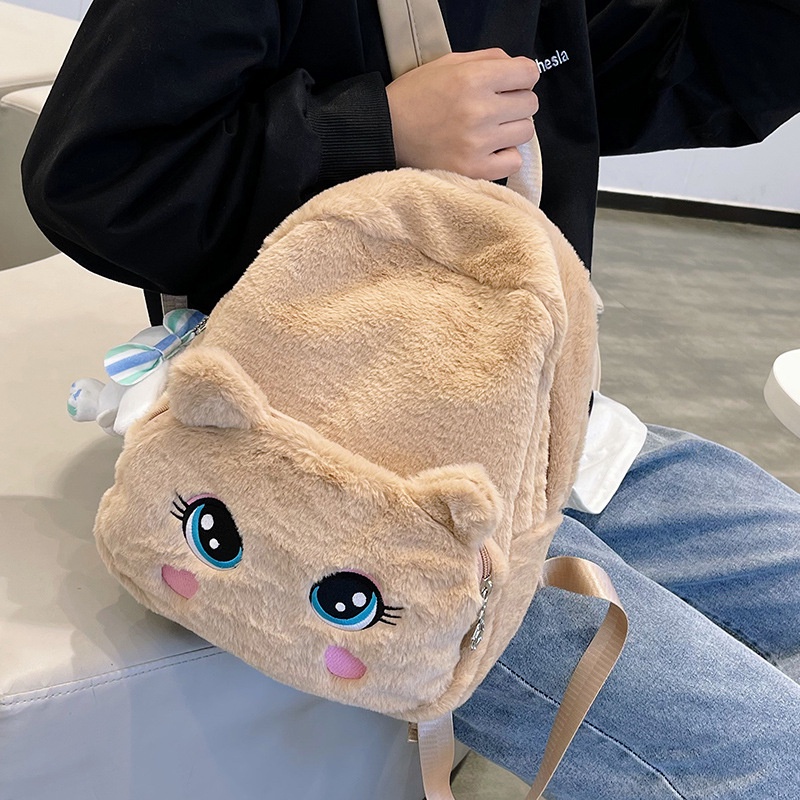 CBOALOGR Cute Plush Unicorn Toddler Mini Travel Bag Princess Plush Backpack for Girls 1-6 years 