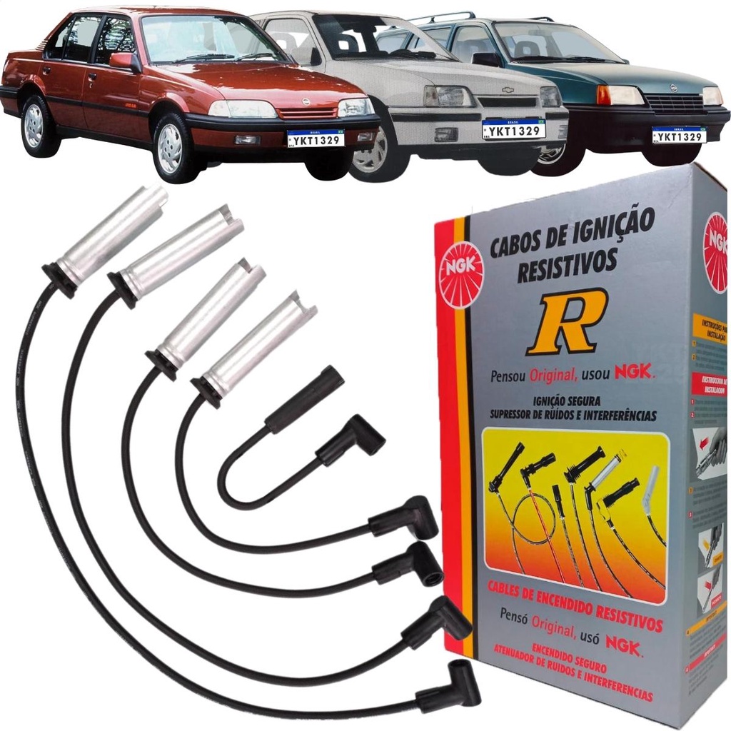 Cabo de Vela - NGK Chevrolet Ipanema Chevrolet Kadett Chevrolet Monza 1.8 2.0 efi Gasolina/Etanol/GNV 1992, 1993, 1994, 1995, 1996, 1997, 1998 em Oferta na Shopee