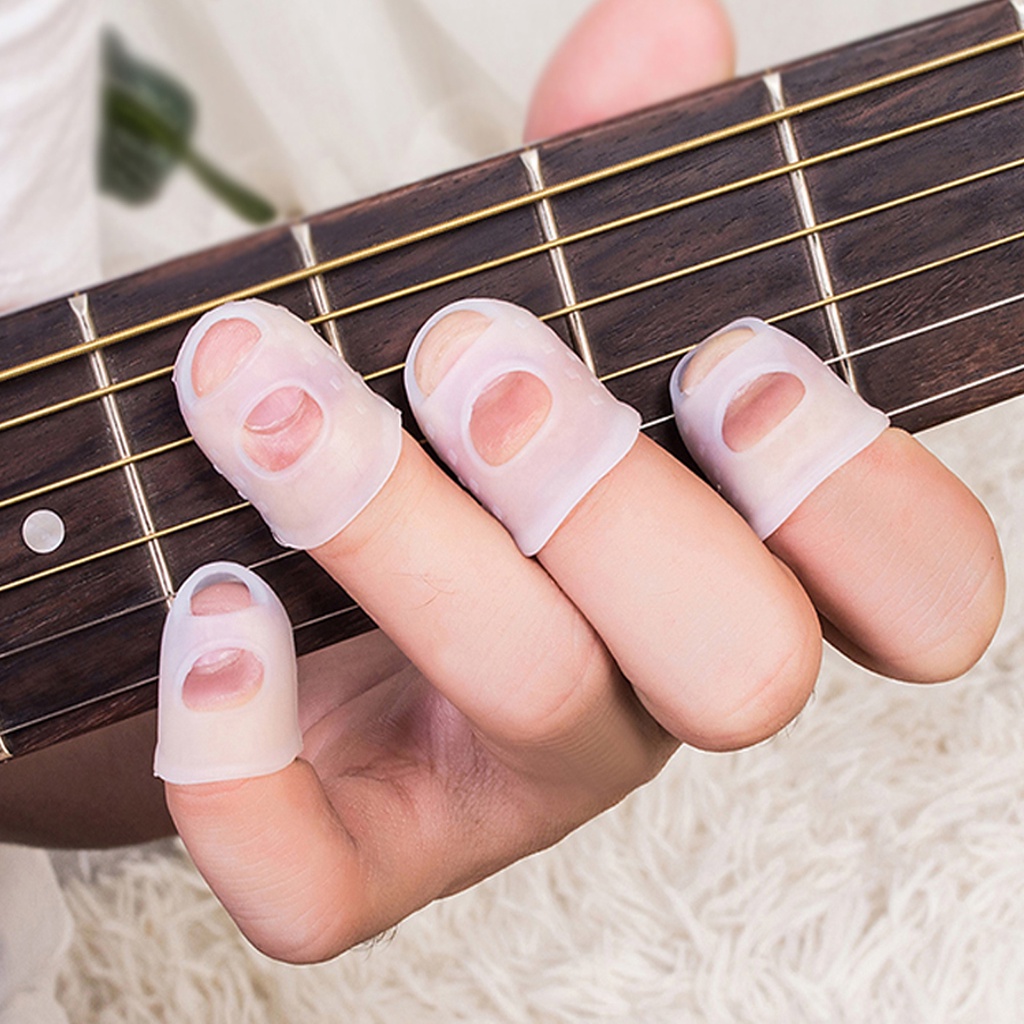 Protetor De Dedos Para Violão Guitarra Baixo Viola 4 Unidades