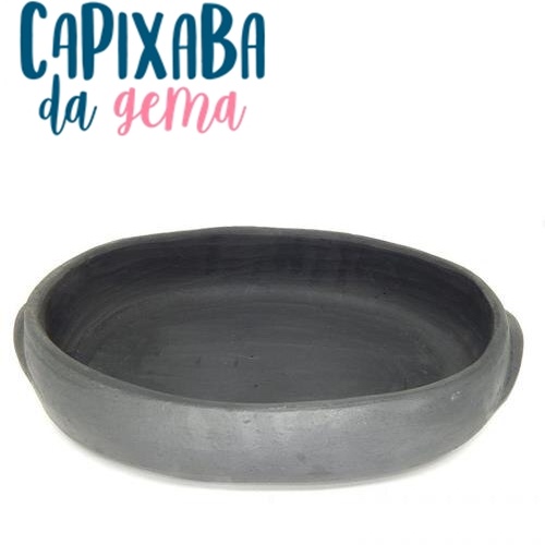 Travessa Oval de Barro Preto Capixaba - Tamanho P