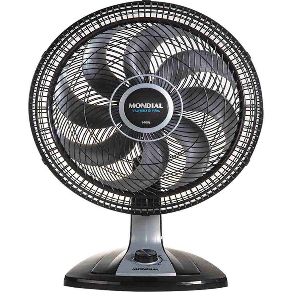 Ventilador mondial bancada 40cm 8 pas turbo preto