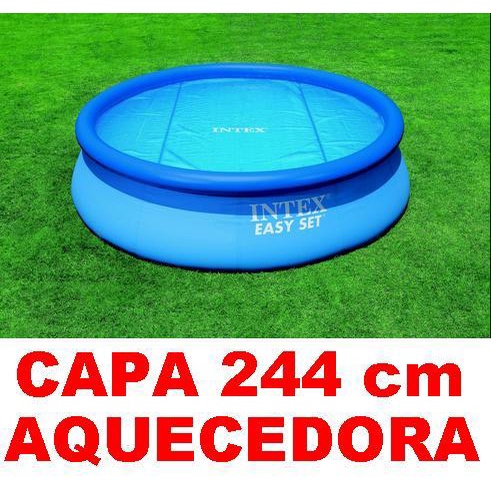 Protetor Aquecedor Solar Capa Aquecedora Piscina 244 Cm 2,44 m Intex #29020