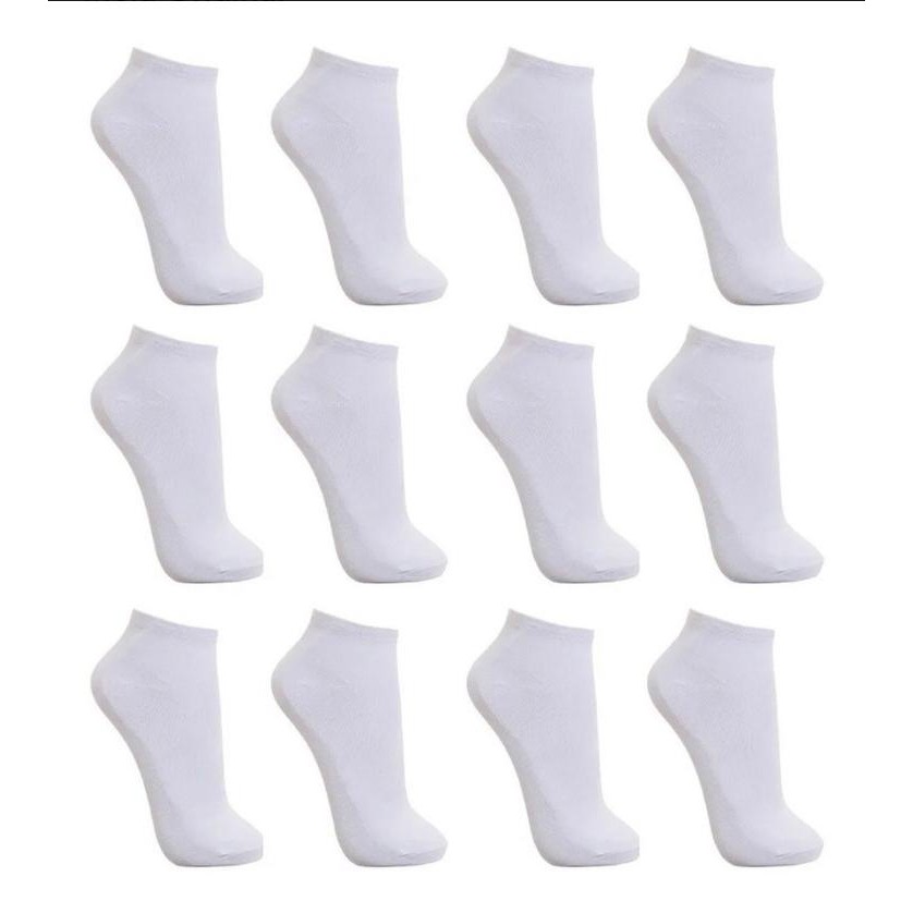 10 duzias de meia sapatilha soquete branca masculina (ATACADO)