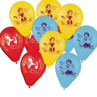 25 Balões Bexigas Branca de neve decoração festas em Oferta na Shopee