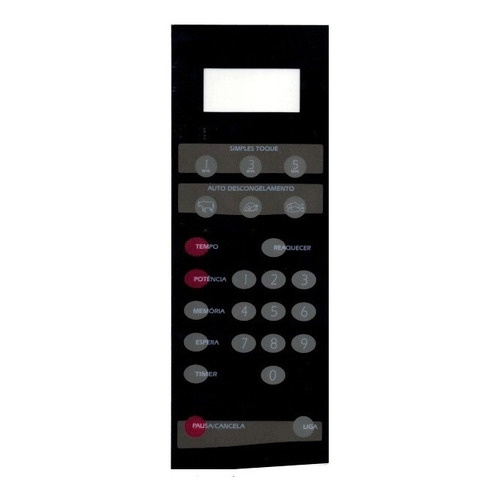 Membrana Teclado Microondas Brastemp Bmp-40esb