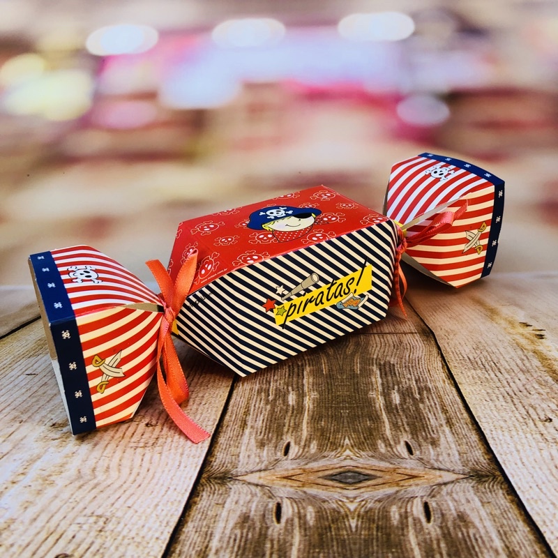 10 Caixa Bombom Caixa Bala Surpresa Doce festa TEMA PIRATA 52.4 em Oferta na Shopee