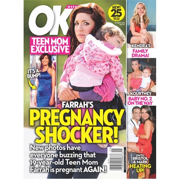 REVISTA OK, DE 13/09/2010, COM FARRAH ABRAHAM NA CAPA.