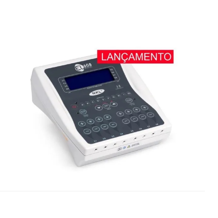 Nkl El608 Digital Eletroestimulador 8 Canais Eletrocupuntura Bateria Recarregável