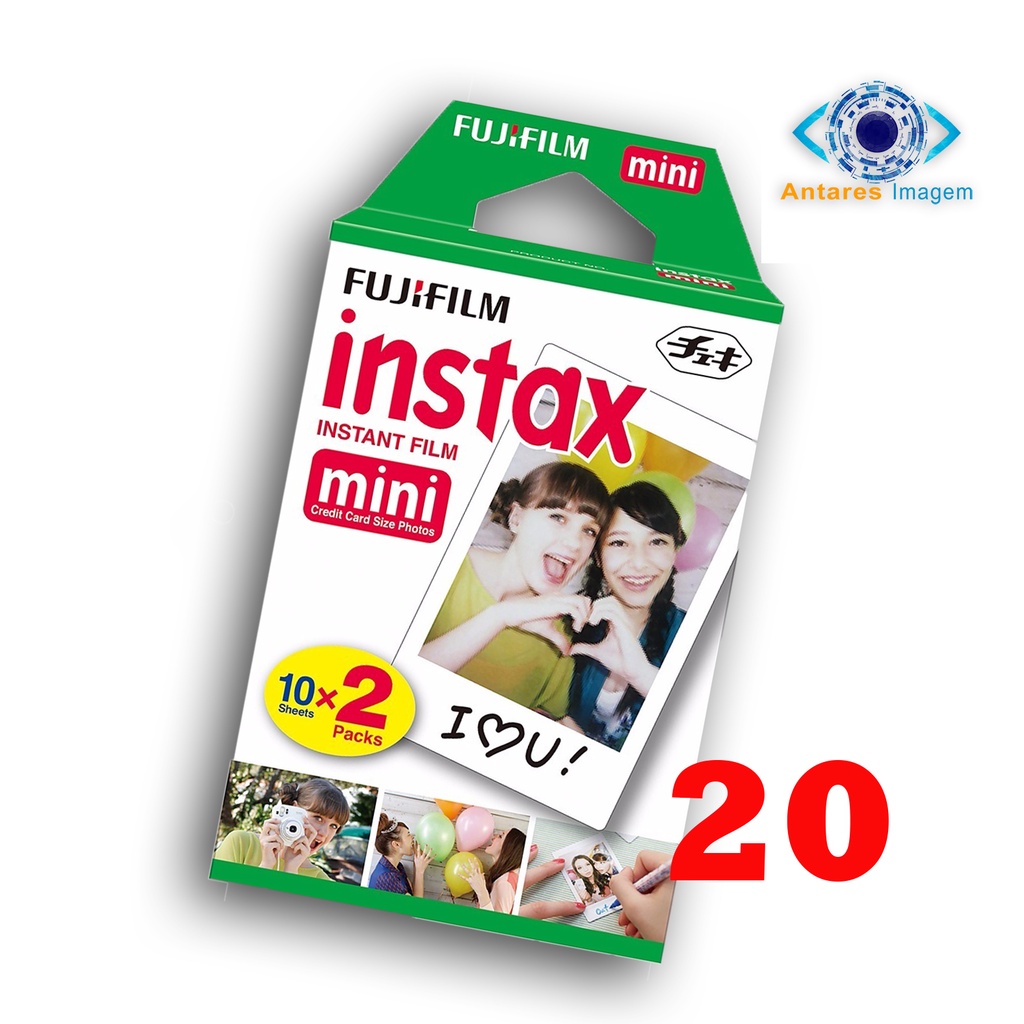 Filme Instax Mini Pack Com 20 unidades