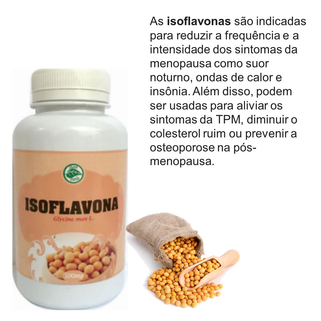 MENOPAUSA ISOFLAVONA 500MG | Shopee Brasil