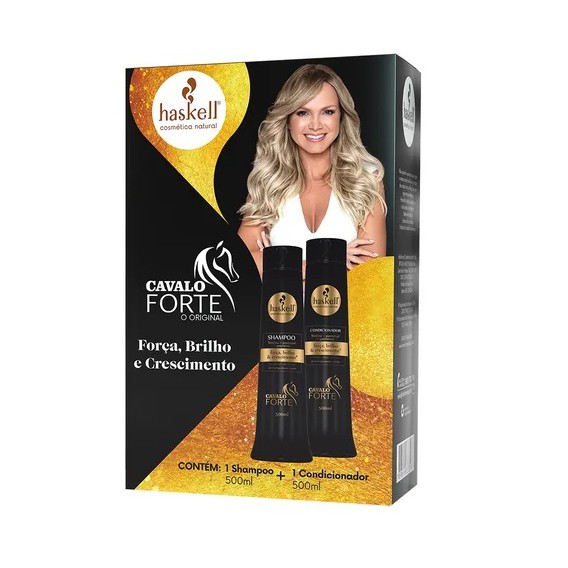 Haskell Cavalo Forte 500ml Shampoo e Condicionador - Promopack Haskell