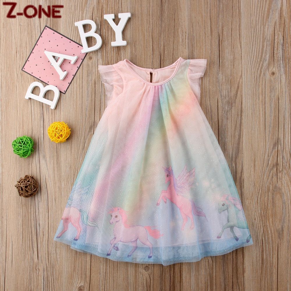 vestido arco iris infantil