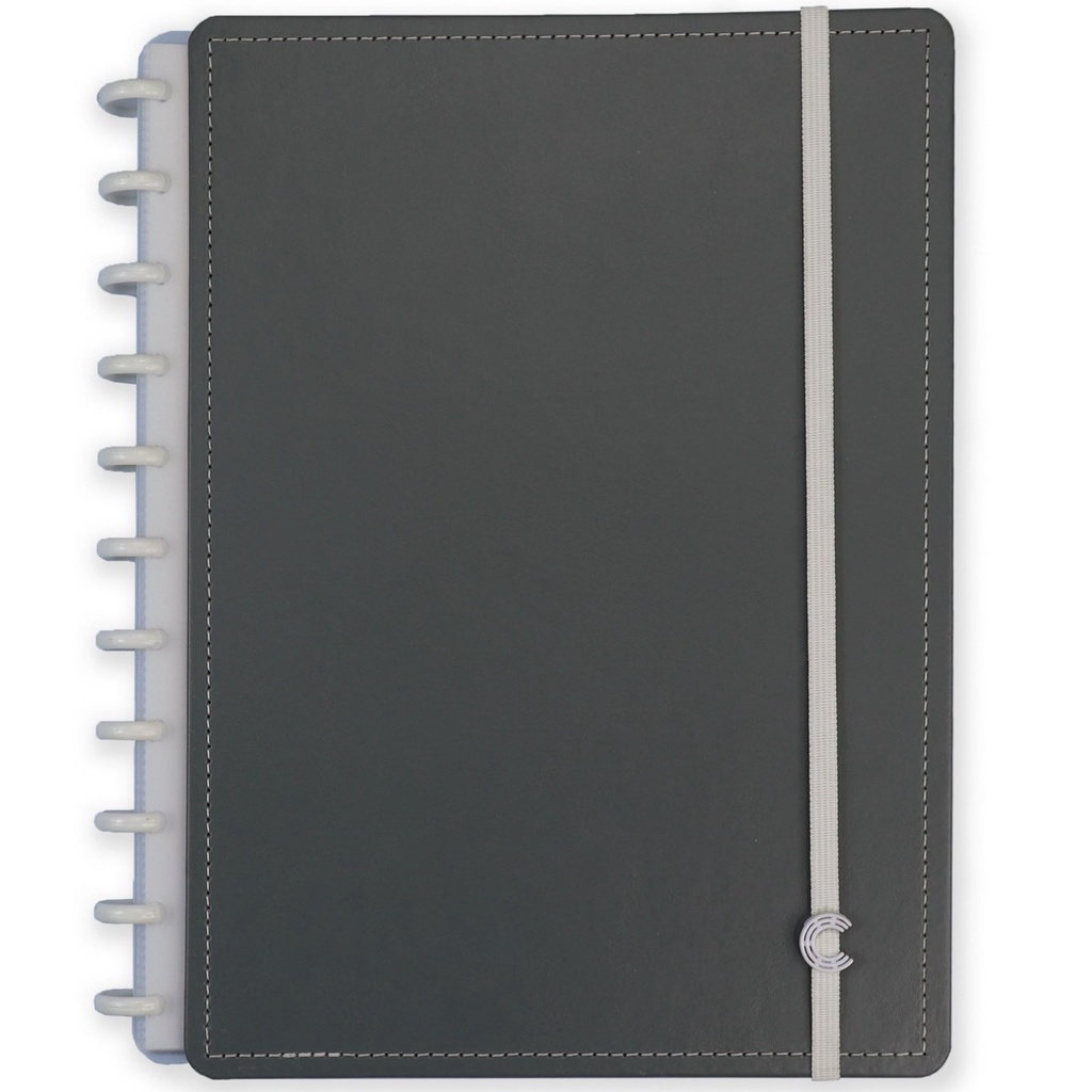 CADERNO INTELIGENTE CAPA DURA FEM.80F GRANDE - COOL GREY | Shopee Brasil