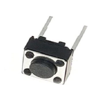 50 Chave Tactil 6X6X4,3mm - Botão Táctil Push Button 2 Pinos - Interruptor Momentâneo 2 Terminais Liga / Desliga