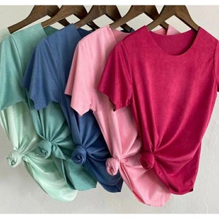 Blusa Feminina Suede Regata E T-Shirt Moda Blogueira tik tok