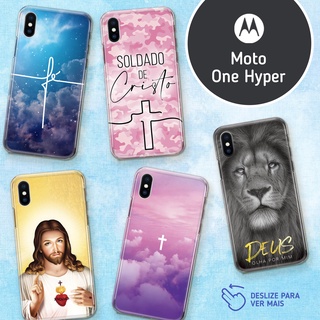 Capa Capinha - Motorola Moto One Hyper - Religião Deus Jesus