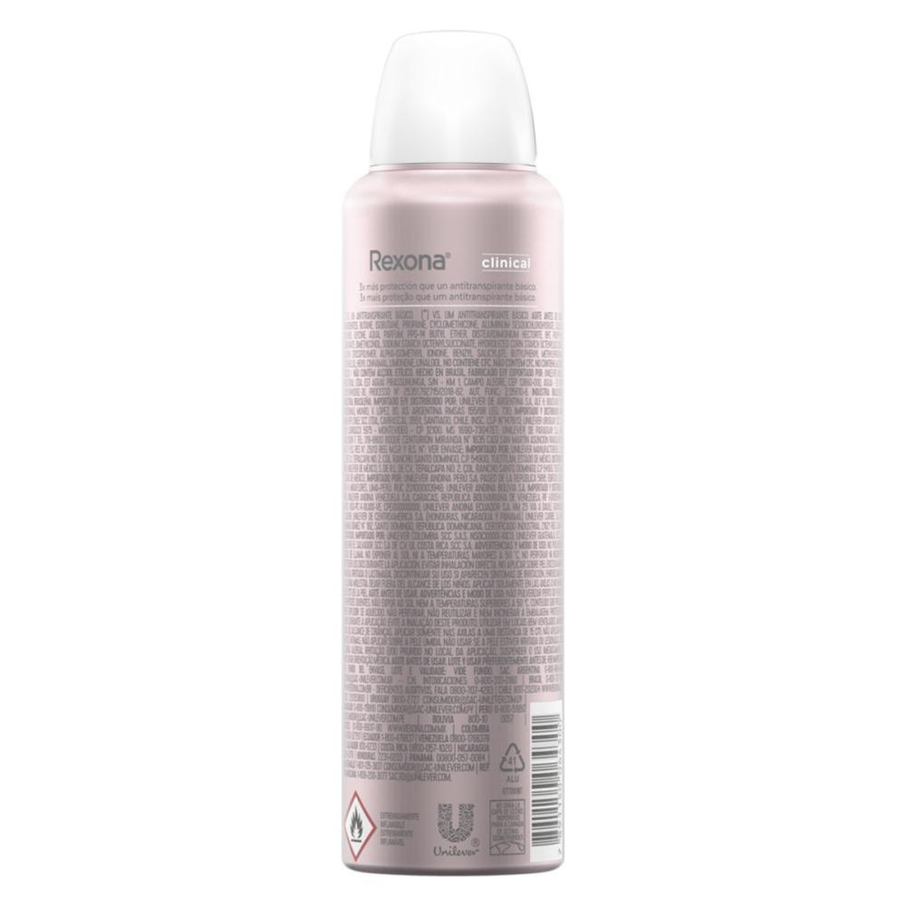 Kit 2 Desodorantes Rexona Clinical Antitranspirante Aerossol Extra Dry 150ml — imagem 2 de 2