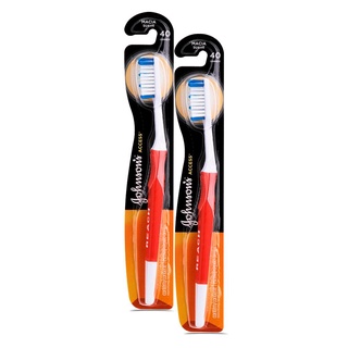 Kit 2 Escovas Dental J&J Reach Access Macia Grande 40