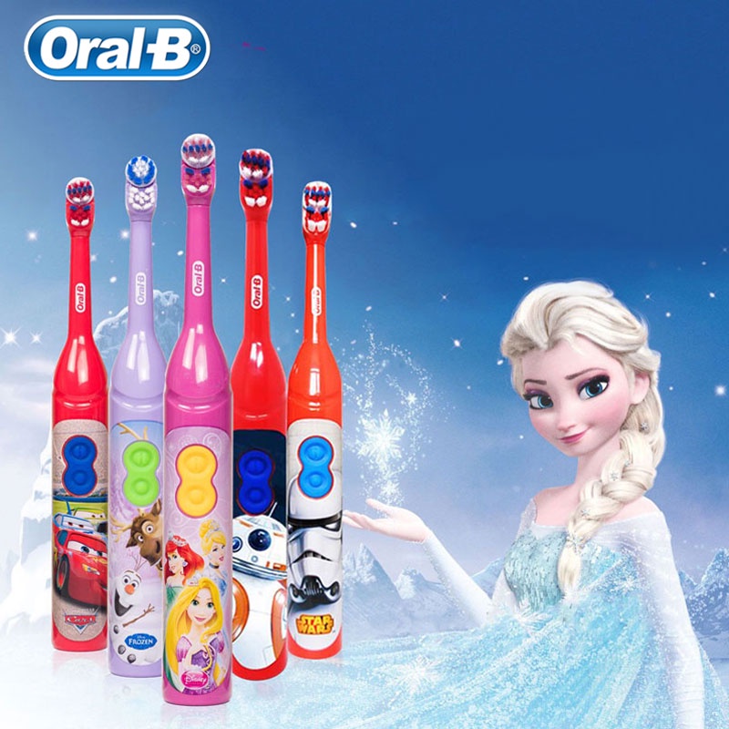 Oral B Escova De Dentes Elétrica Infantil À Prova D'água Com Cerdas Macias/Para Meninas