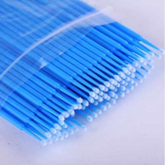 kit c/100 microbrushs para extensão de cílios [ disponíveis em 100, 200 e 400 unidades ] - H&N BAZAR -