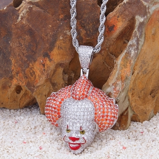 Colar Com Pingente De Zircônia De Palhaço / Punk / Bijuteria / Acessórios De Moda Feminina / Presente