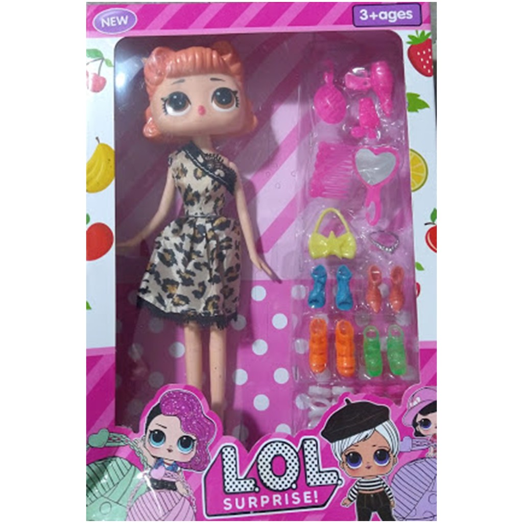 Boneca estilo LOL alta grande 25cm com roupa e 13 acessórios | Shopee ...