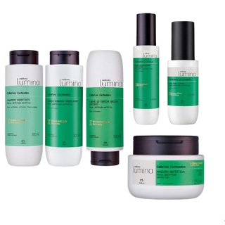 Linha Lumina Cabelos Cacheados e Crespos Natura: Shampoo, Condicionador, Creme de Pentear, Máscara, Óleo Pré-Lavagem ou Spray Umidificador (Regular ou Refil)
