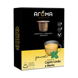 10 Cápsulas Nespresso* Chá Capim Limão e Menta - Aroma Selezione