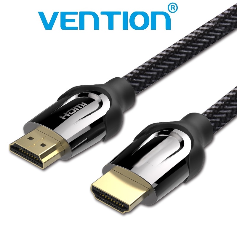 Cabo HDMI Vention 4K Blindado de Alta Qualidade Hdr Ideal Tv OLED QLED e Monitor Gamer -1.5m