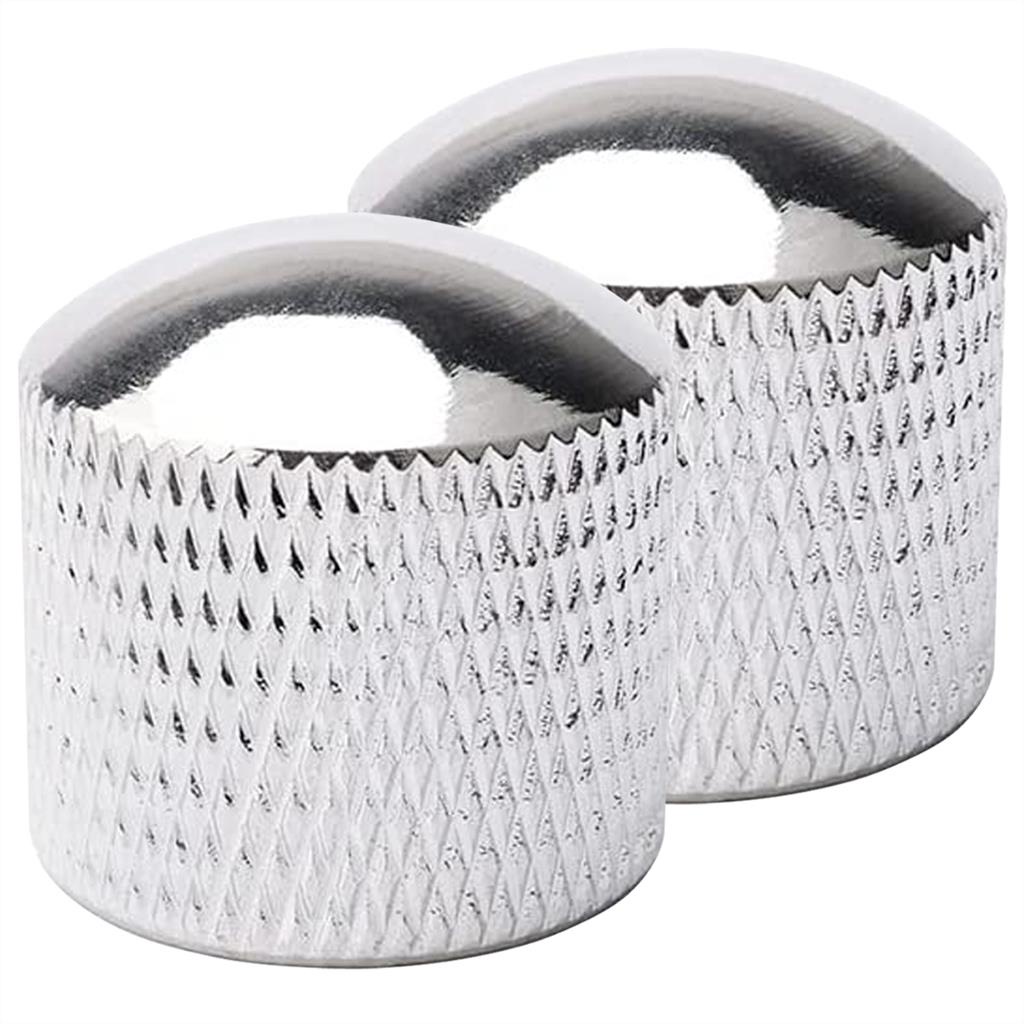 2 Knob Pressão Metal Cromado Guitarra Contra Baixo Strinberg