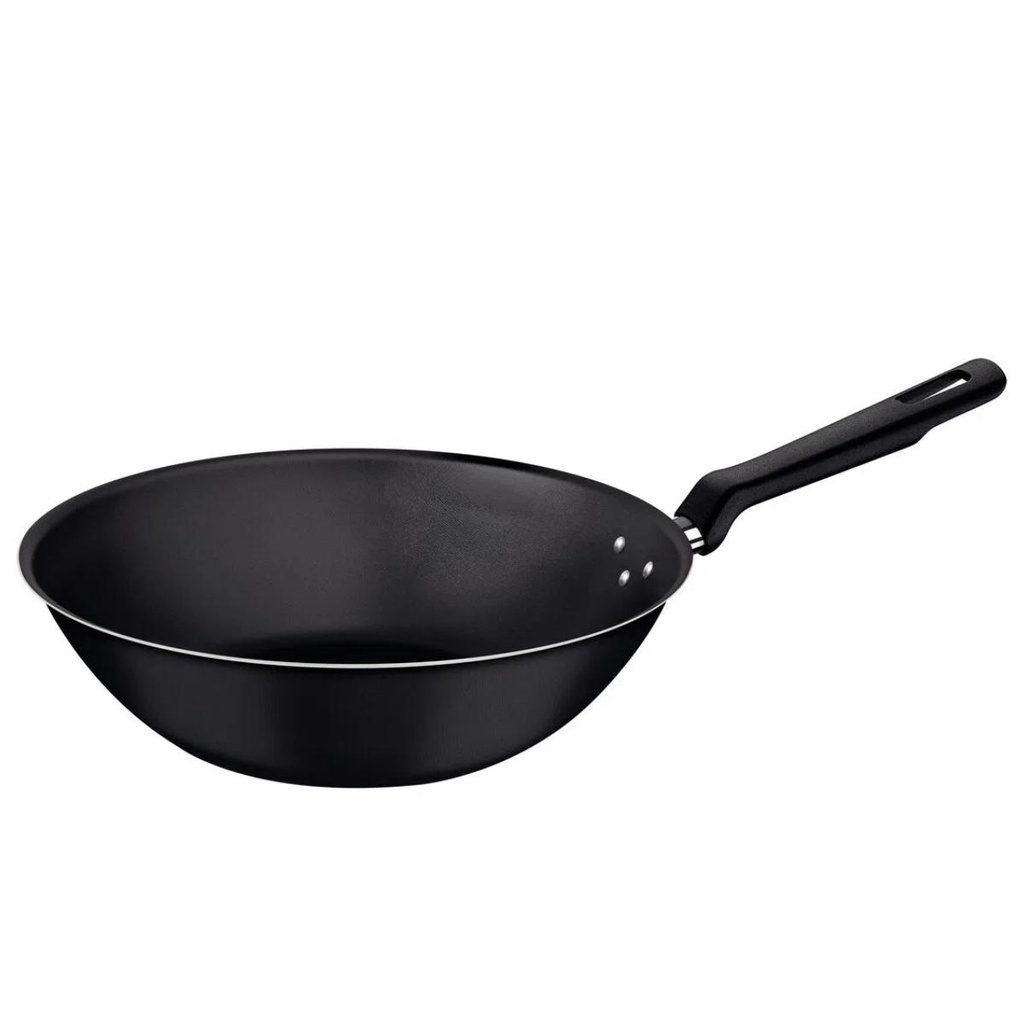 Panela Wok 28cm 3,6L Tramontina Loreto em Alumínio Antiaderente Starflon Max Grafite em Oferta na Shopee