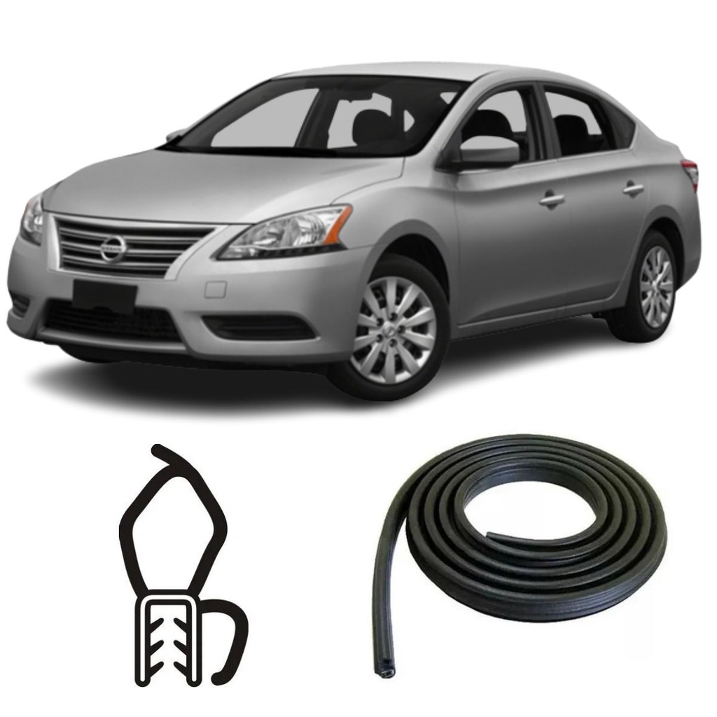 BORRACHA DO PORTA MALAS PRETA COM ABA NISSAN ALTIMA em Oferta na Shopee