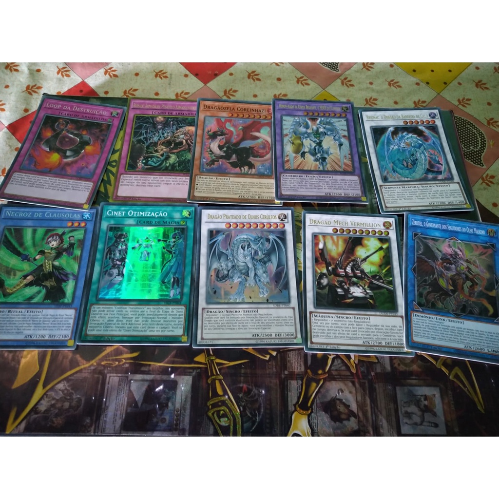 Yugioh 10 cartas Brilhantes (Foil) | SEM REPETIÇÃO