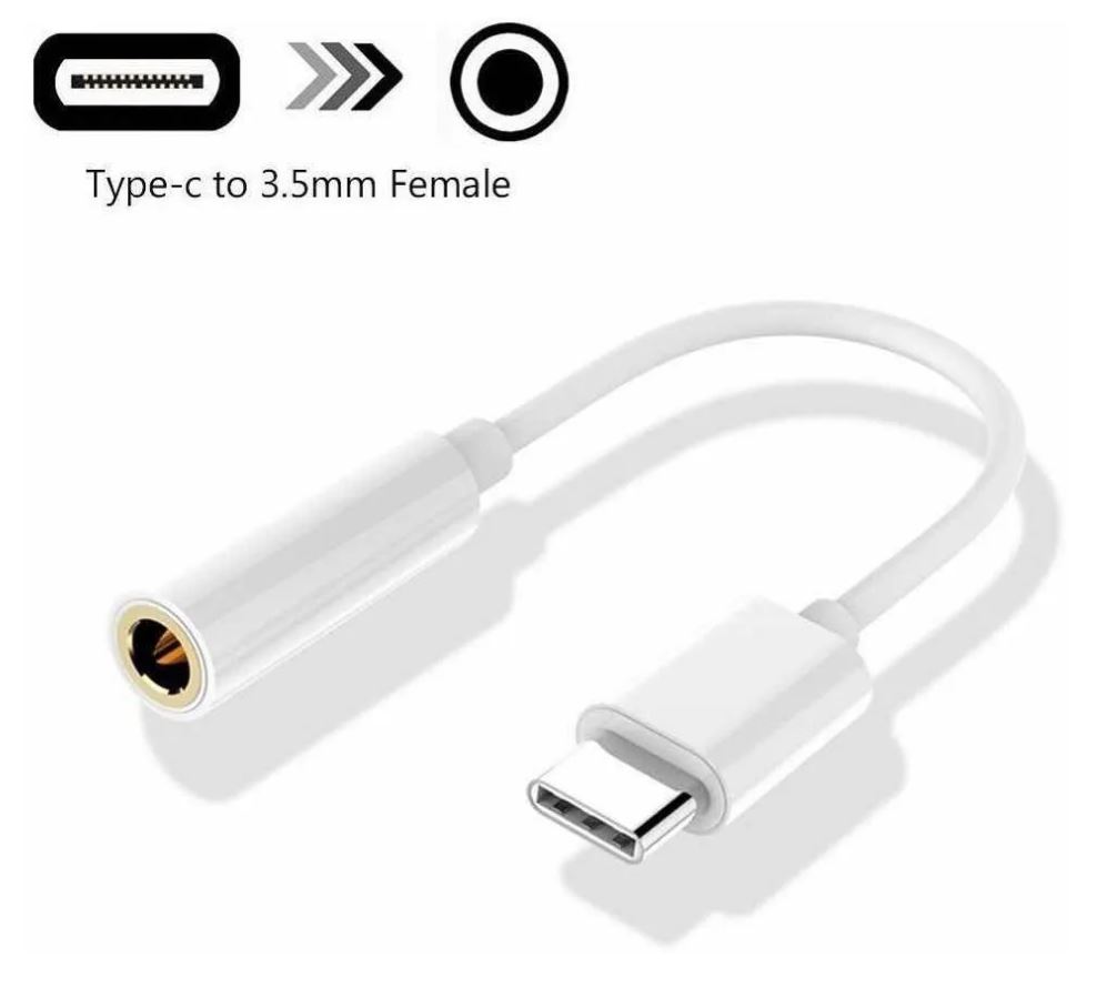 Cabo Adaptador USB-C/Type-C para P2 Fone e Microfone compatível com Samsung, Xia