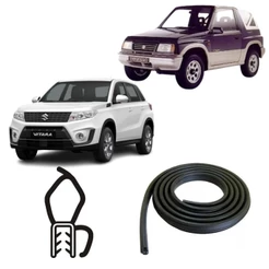 Borracha Do Porta Malas Preta Com Aba Suzuki Vitara