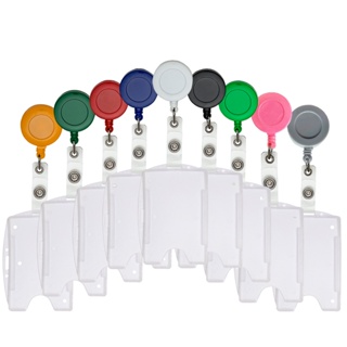 01 Unid de Porta Crachá Retrátil com Porta Crachá Rígido Horizontal e Vertical em Oferta na Shopee
