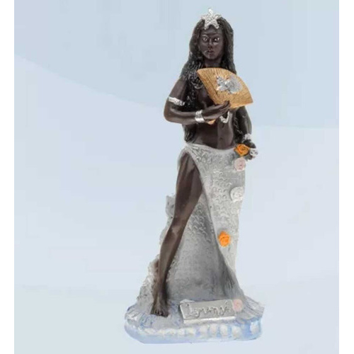 Iemanjá Orixá Umbanda Imagem Escultura Resina 10 Cm