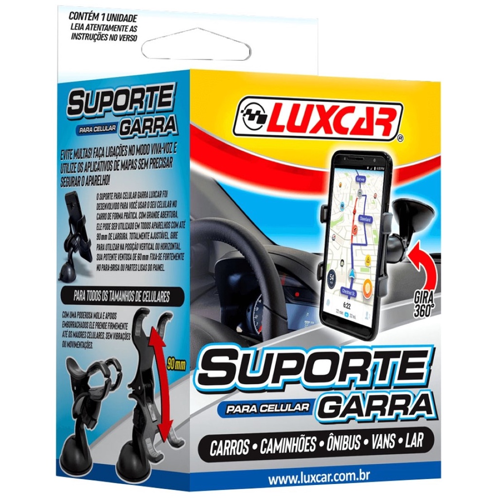 Suporte para celular garra luxcar - Spare Parts and Accessories for Vehicles