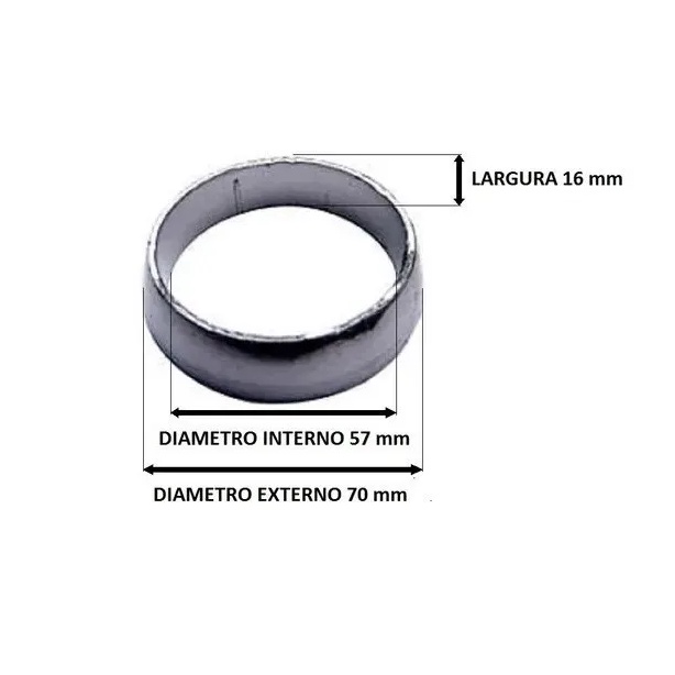 Anel Vedação Escapamento Ford Ranger 2.3 / 2.5 / 4.0 em Oferta na Shopee