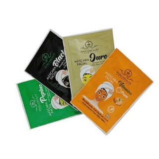 Kit com 4 Máscaras Faciais em Sachê Phállebeauty