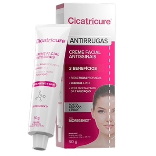 Creme Cicatricure Anti Idade Para Rosto Colágeno Hidratante 50g