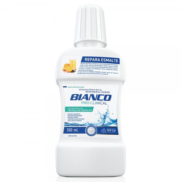 Enxaguante Bucal Pro Clinical Bianco 500ml
