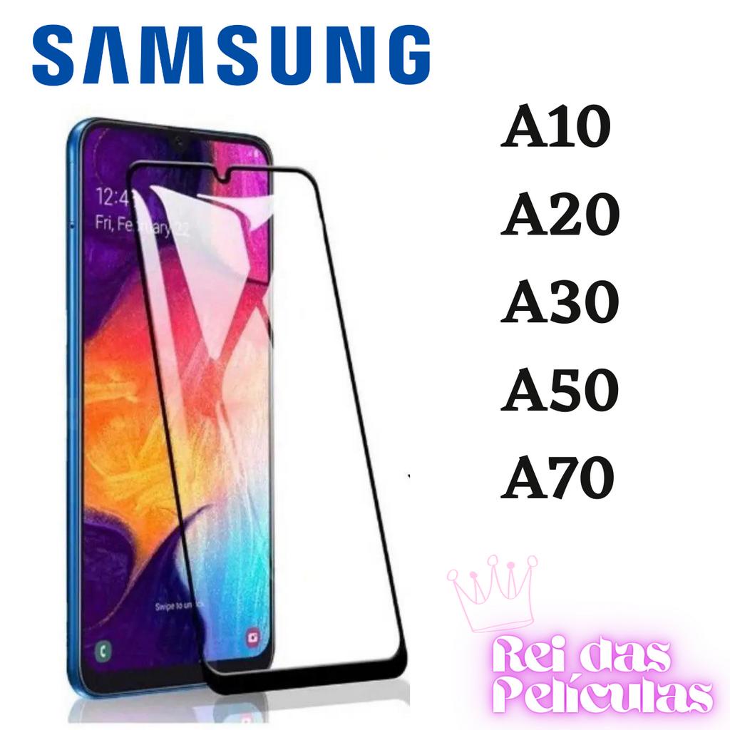 Película de Vidro 9D 3D Full Cover Samsung Galaxy Linha A A10 / A20 / A30 / A50 / A70 Glass Todos Os Modelos - Envio Imediato