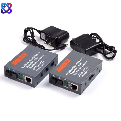 Conversor De Fibra Ótica Para Transceptor Óptica HTB-3100/25km SC 10/100M