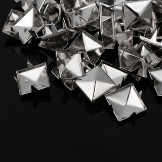100pcs Spikes Pregos Spikes Rebite Quadrado De Metal Cinto Para Diy