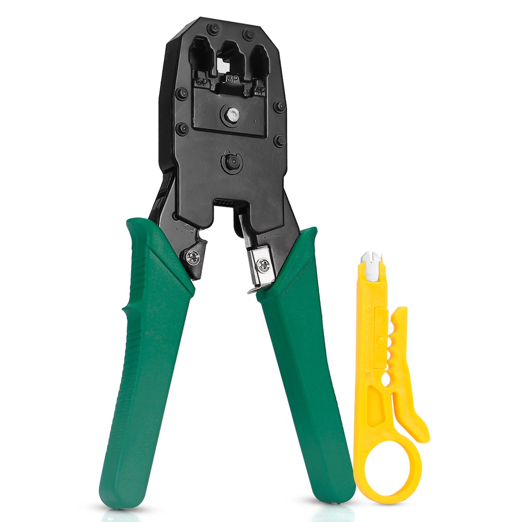 Alicate De Crimpar Crimpagem Rj45 Cabo De Rede + Depacador KP-AL0001 ...