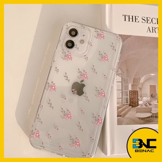 Capa Transparente com Pintura Floral para iPhone - 7/8 Plus | X/XR/XS Max | 11/12/13/14/15 Pro Max | 12/13 Mini | 7/8/SE2020