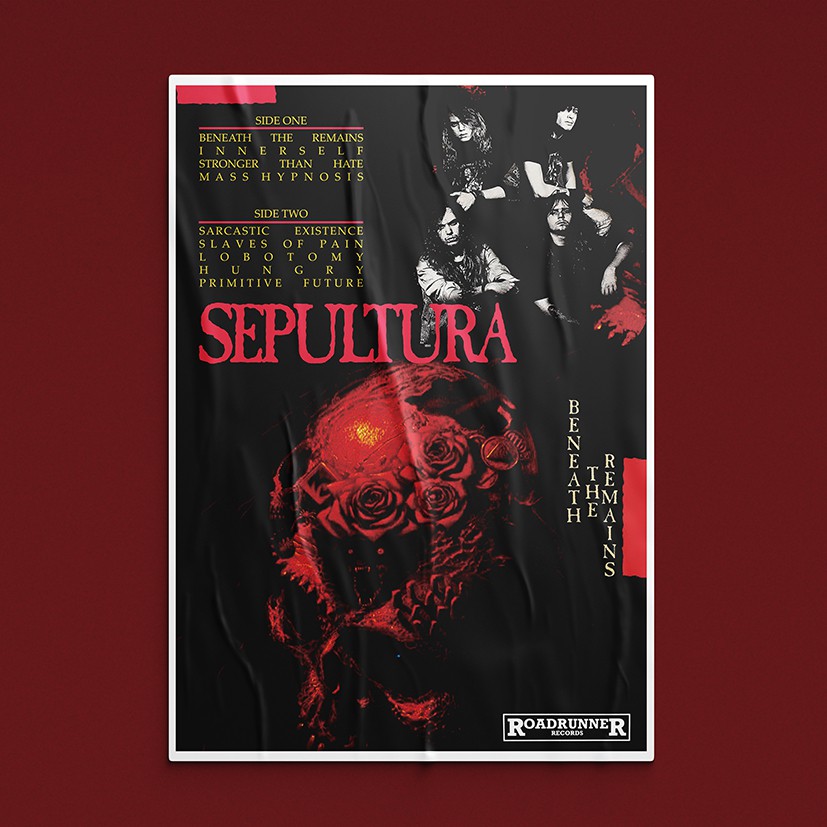 Poster Sepultura - Beneath The Remains / Tamanho A3 em Oferta na Shopee